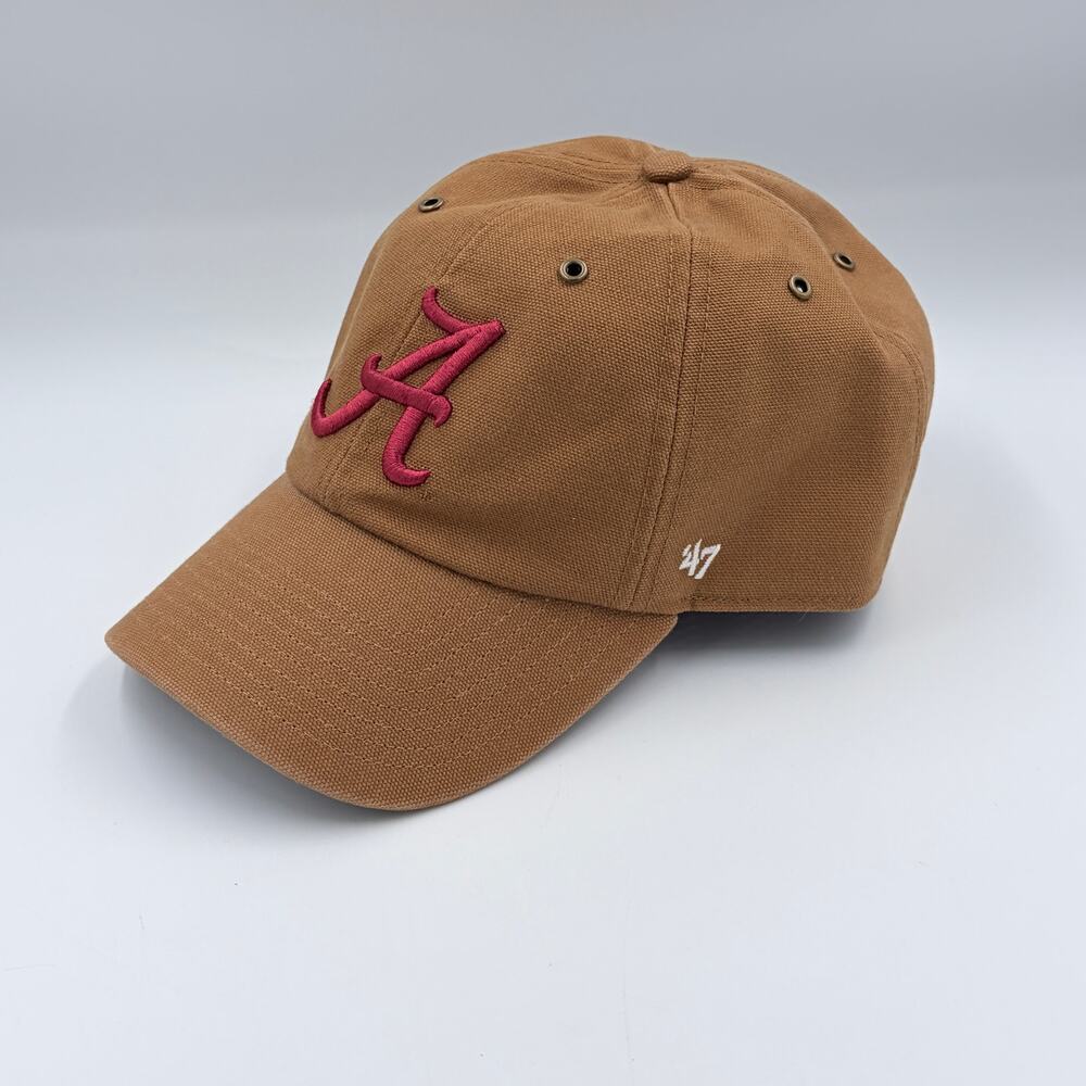 Carhartt x '47 Alabama Crimson Tide Clean Up Adjustable Hat Brown NEW